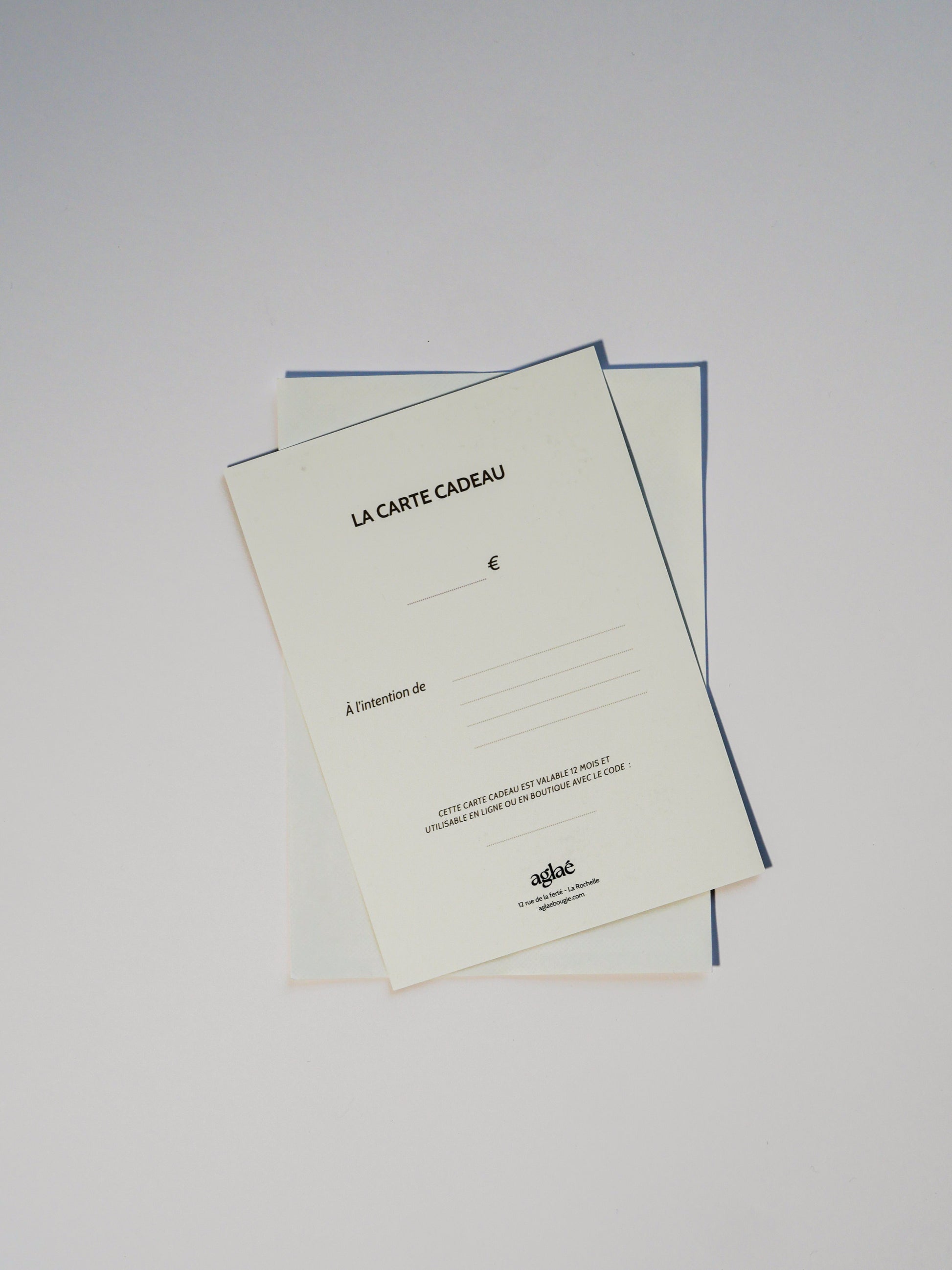 LA E-CARTE CADEAU - MONTANT AU CHOIX